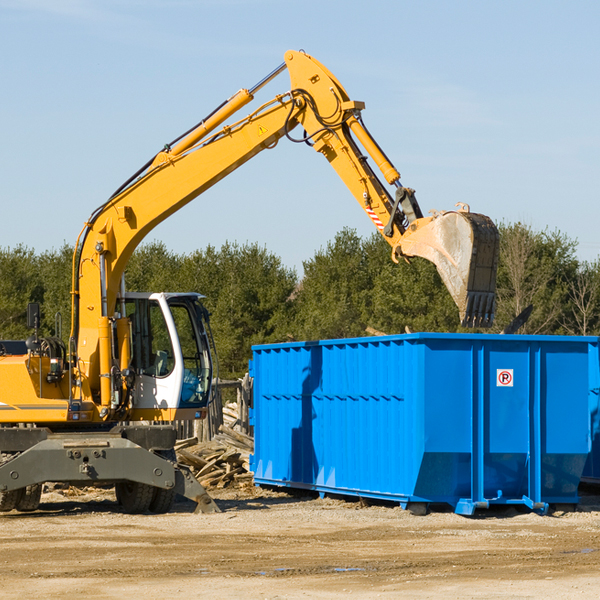 what size residential dumpster rentals are available in Brush